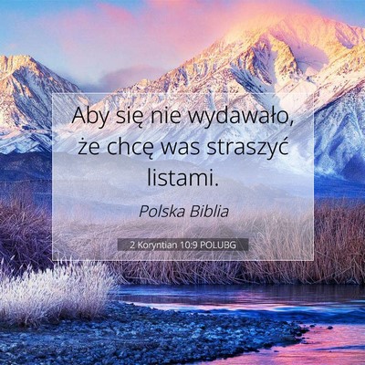 2 Koryntian 10:9 Werset Biblijny Wyjaśniony