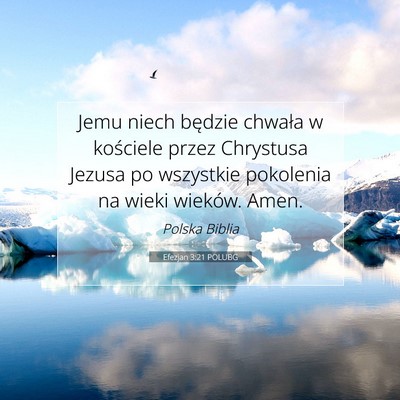 Efezjan 3:21 POLUBG Obraz Wersetu Biblijnego