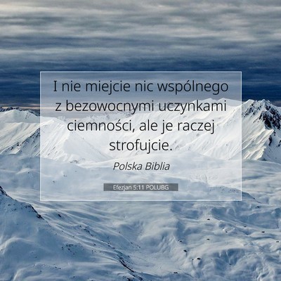 Efezjan 5:11 POLUBG Obraz Wersetu Biblijnego