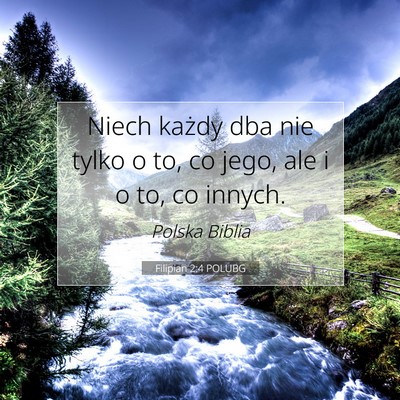 Filipian 2:4 POLUBG Obraz Wersetu Biblijnego