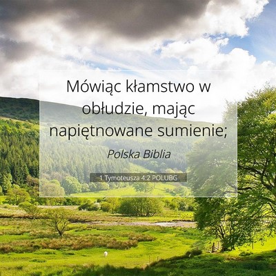 1 Tymoteusza 4:2 Werset Biblijny Wyjaśniony