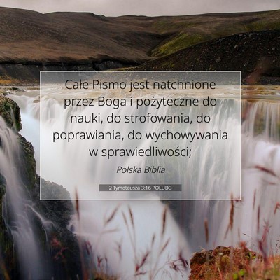 2 Tymoteusza 3:16 POLUBG Obraz Wersetu Biblijnego