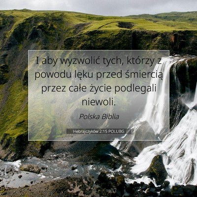 Hebrajczyków 2:15 POLUBG Obraz Wersetu Biblijnego