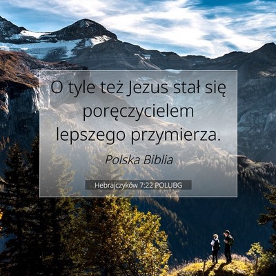 Hebrajczyków 7:22 POLUBG Obraz Wersetu Biblijnego