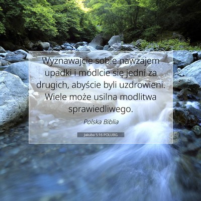 Jakuba 5:16 POLUBG Obraz Wersetu Biblijnego