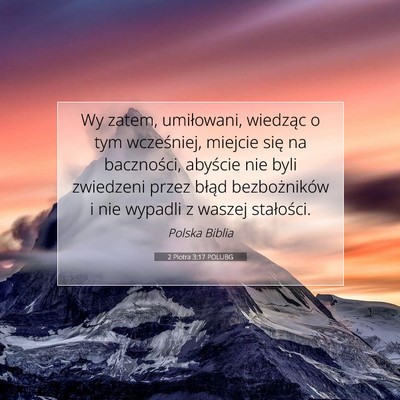 2 Piotra 3:17 POLUBG Obraz Wersetu Biblijnego