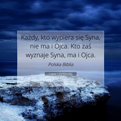 1 Jana 2:23 POLUBG Obraz Wersetu Biblijnego