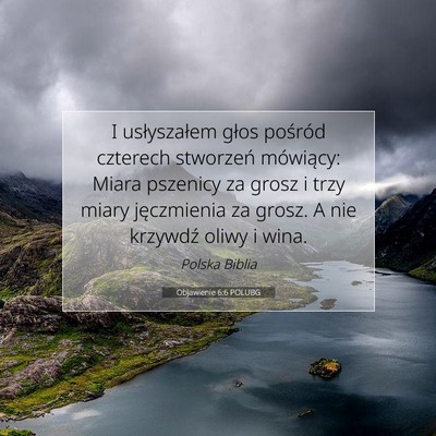 Objawienie 6:6 POLUBG Obraz Wersetu Biblijnego