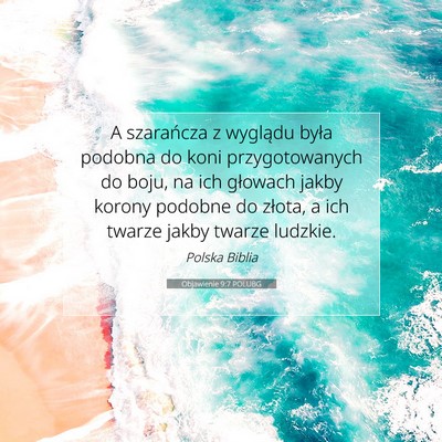 Objawienie 9:7 POLUBG Obraz Wersetu Biblijnego
