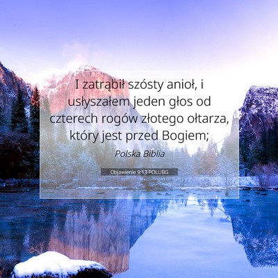 Objawienie 9:13 POLUBG Obraz Wersetu Biblijnego